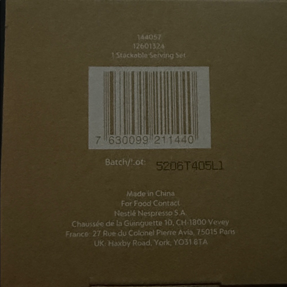 NIB Nespresso Barista Collection Stackable Serving Set - Picture 5 of 5